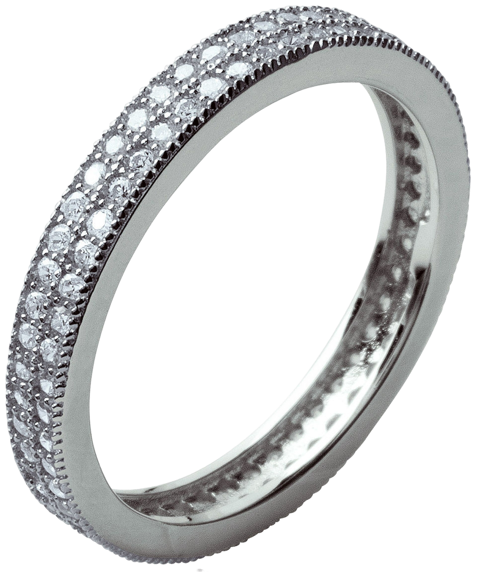 Lykken Casuals kaksirivinen allianssisormus hopea 3 mm