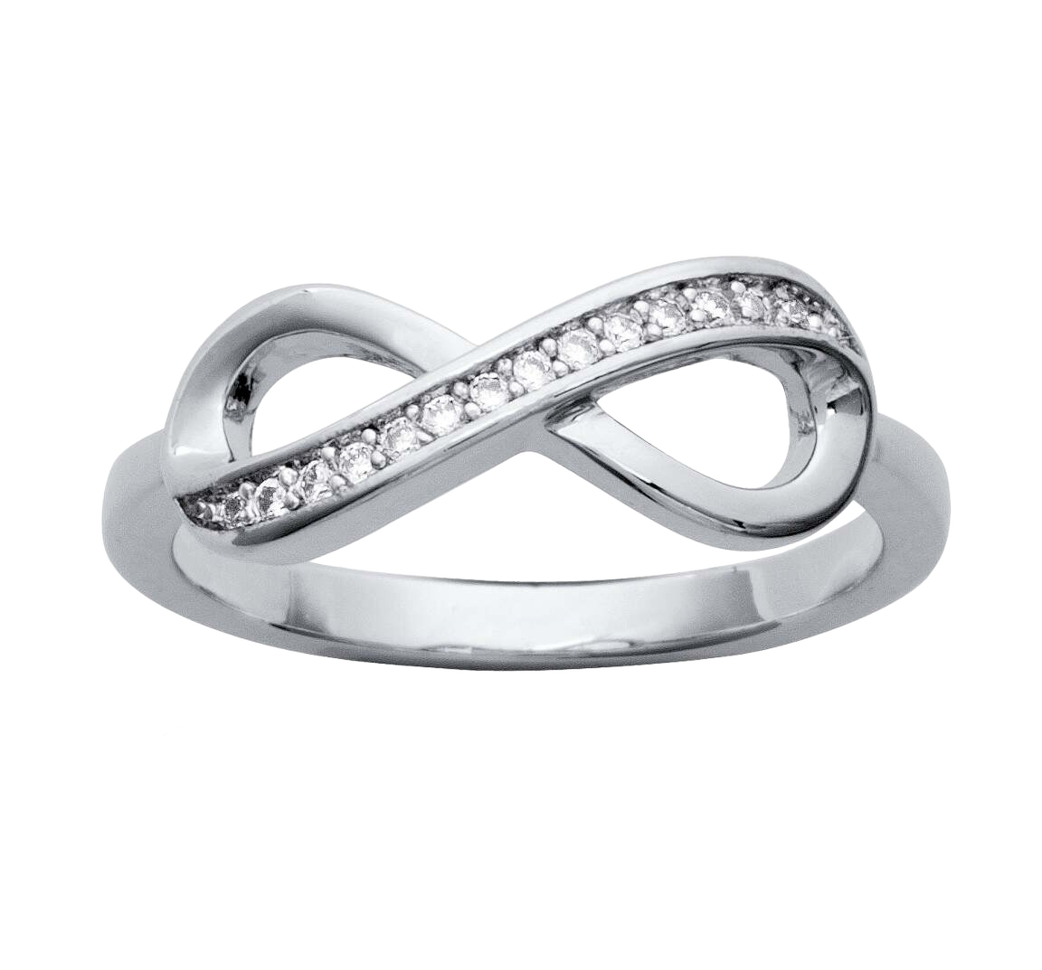 Lykken Symbols infinity bypass sormus hopeaa 6,5 mm