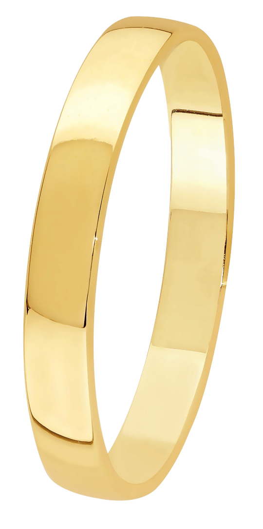 Lykken Exclusive kultainen kihlasormus sileä 3 mm