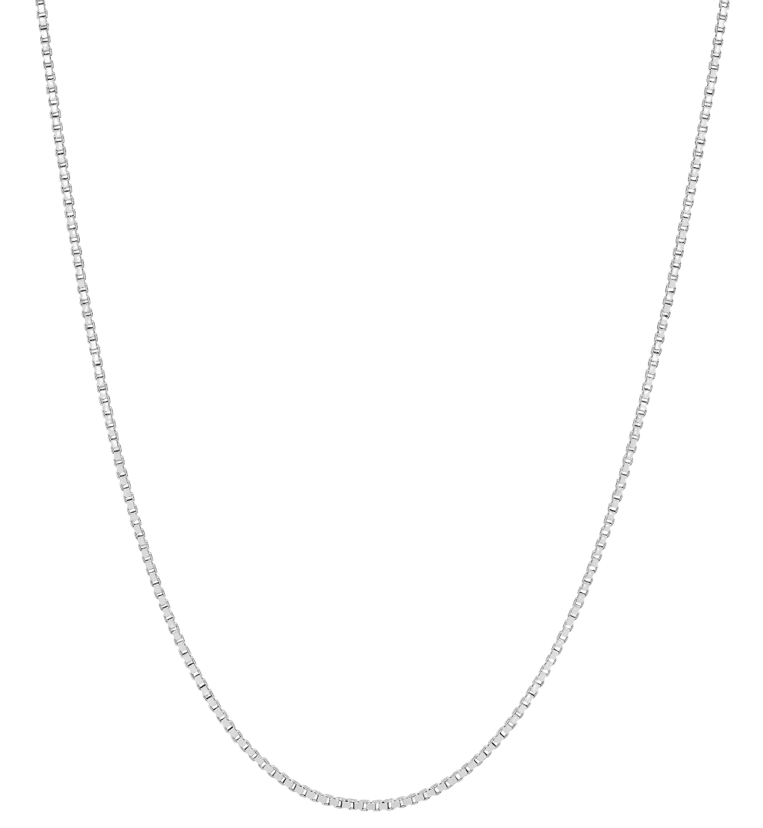 Lykken Basics hopeinen venetsiaketju 0,8 mm