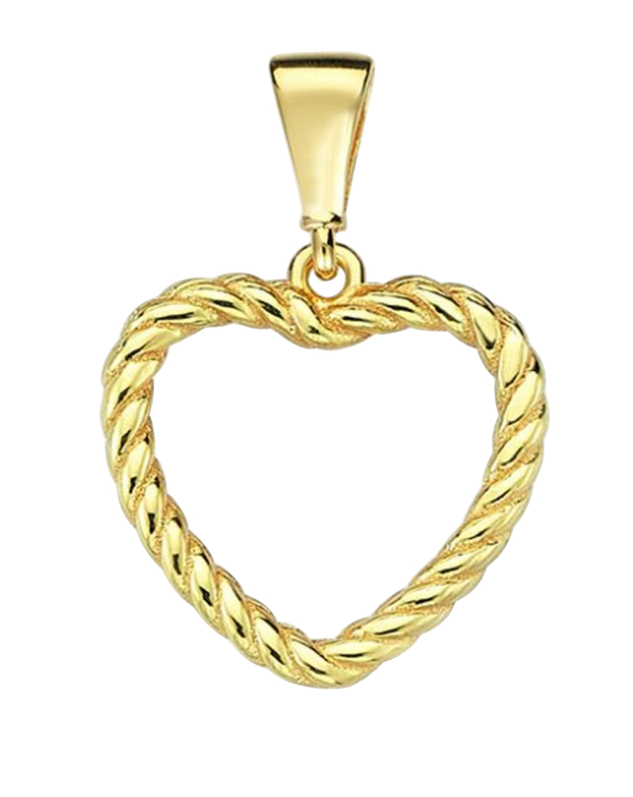 Lykken Hearts kullattu sydänriipus twisted