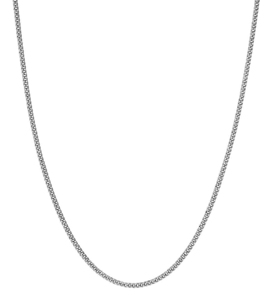 Lykken Basics 9-karaatin 1,4 mm panssari valkokultakaulaketju