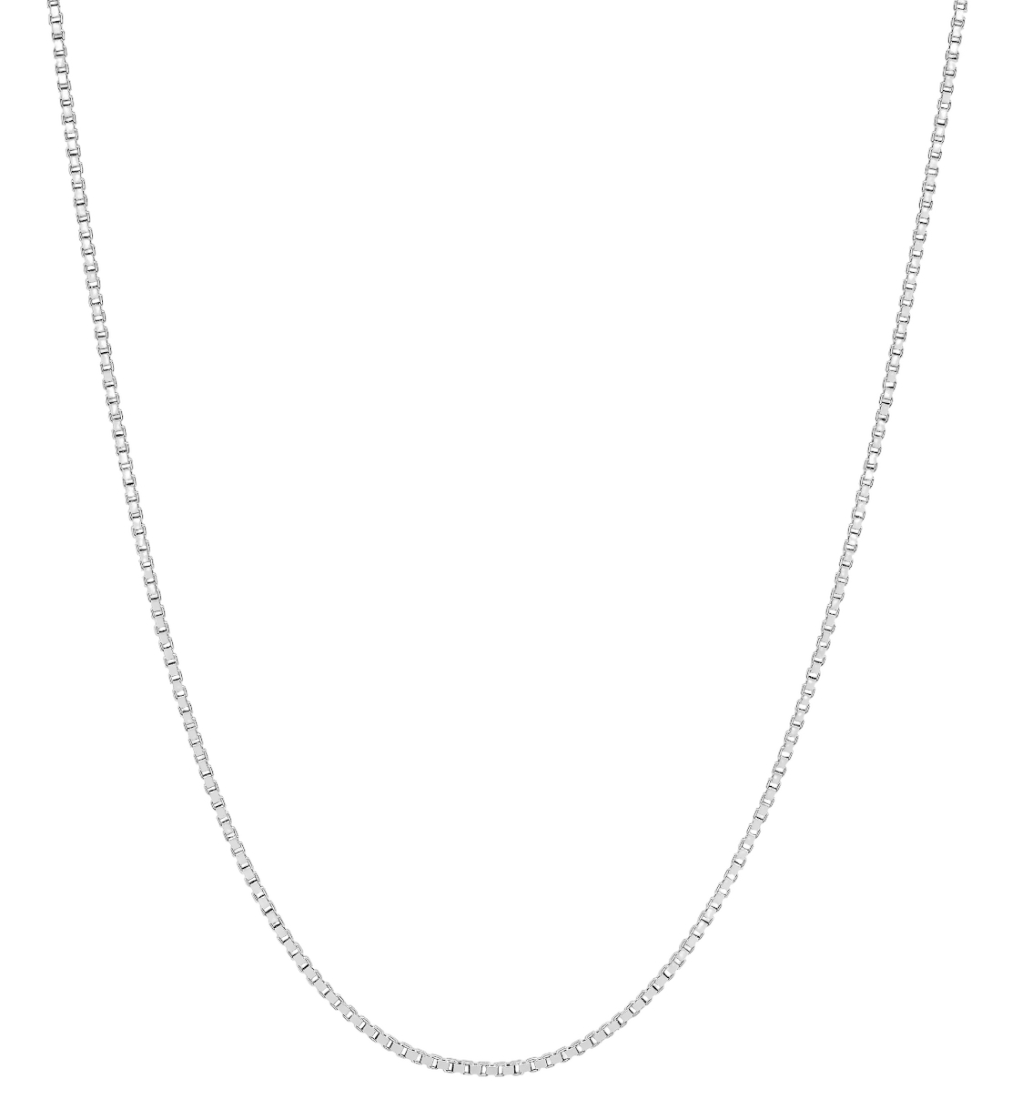 Lykken Basics 9-karaatin 0,8 mm venetsia valkokultakaulaketju