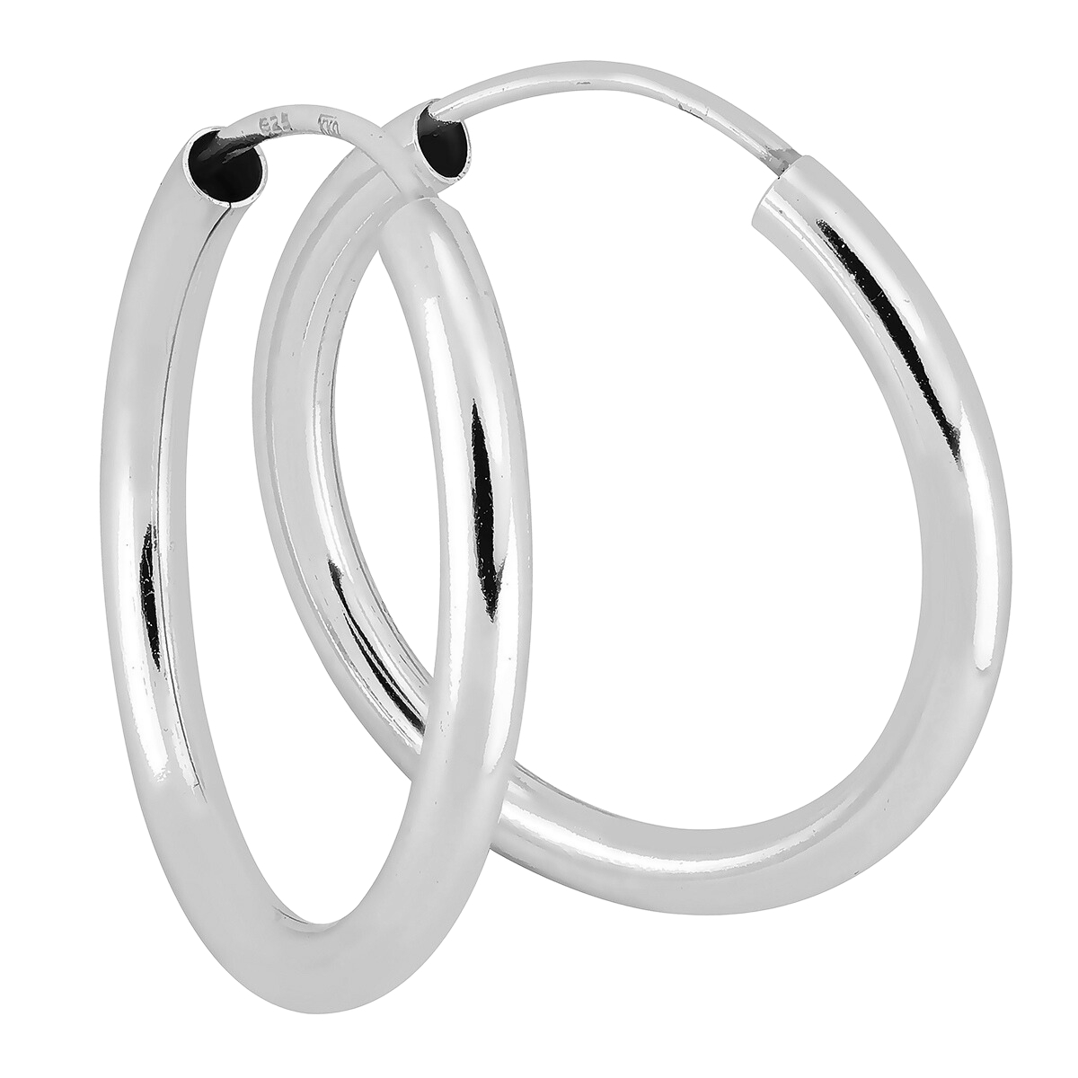 Lykken Casuals korvarenkaat hopea 3 x 30 mm