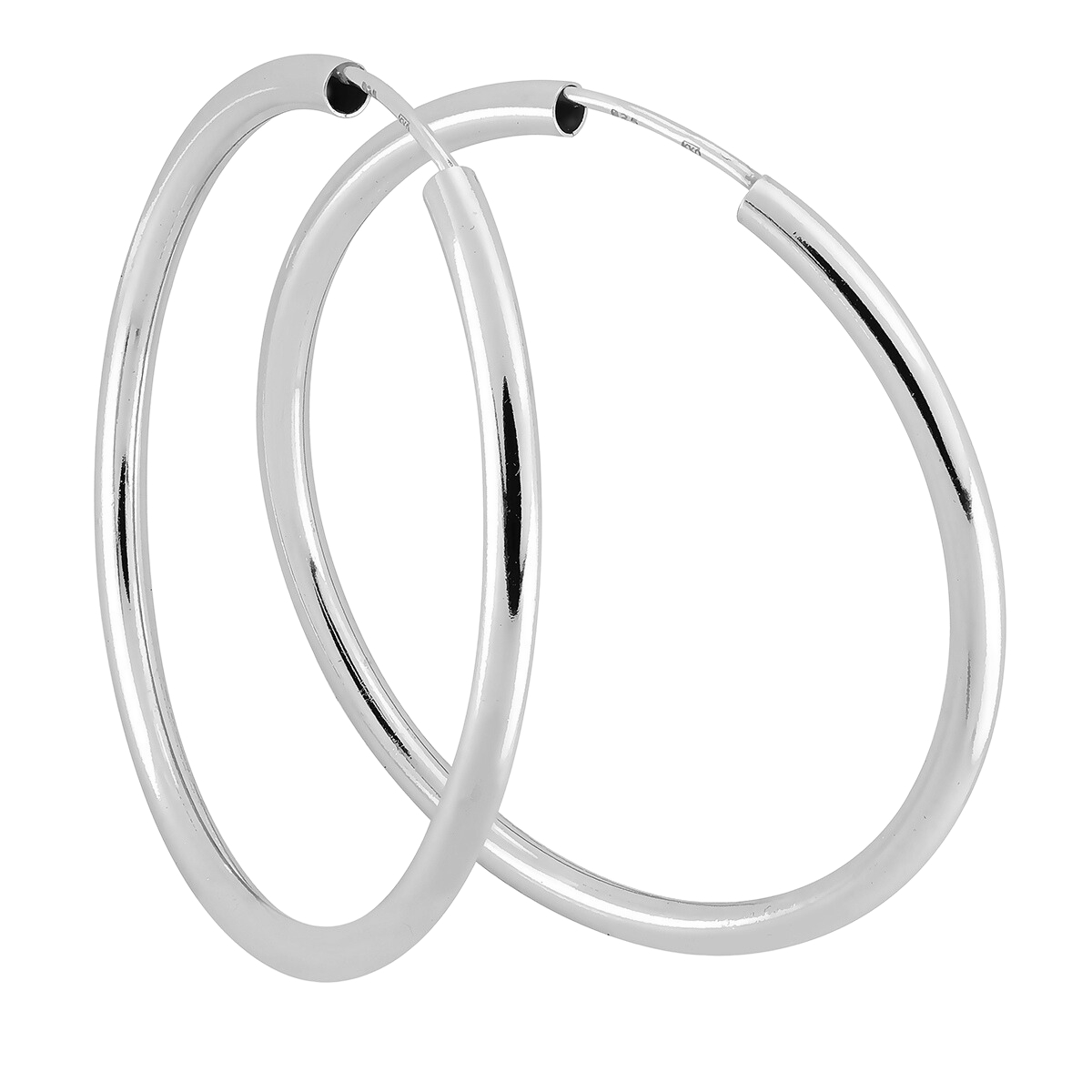 Lykken Casuals korvarenkaat hopea 3 x 50 mm