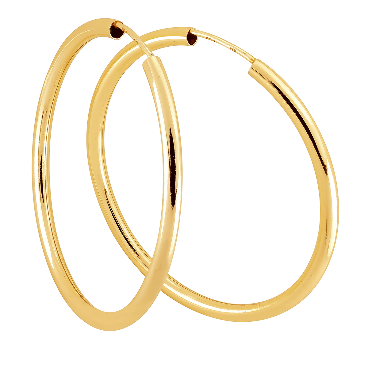 Lykken Casuals korvarenkaat kullattu 3 x 50 mm