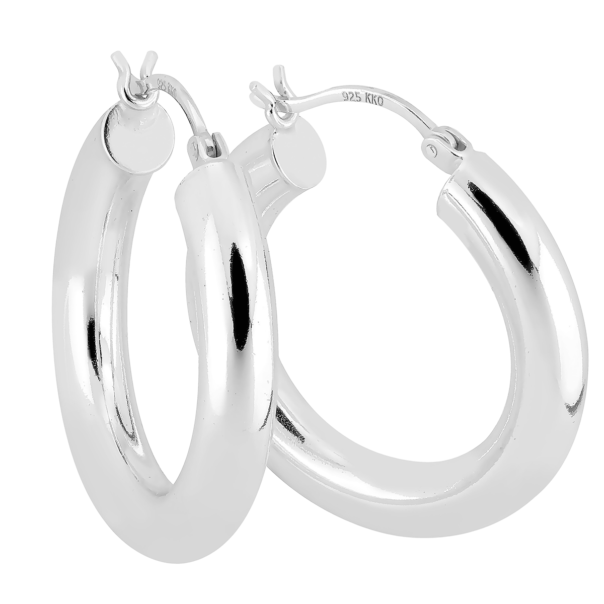 Lykken Casuals korvarenkaat hopea 5 x 30 mm