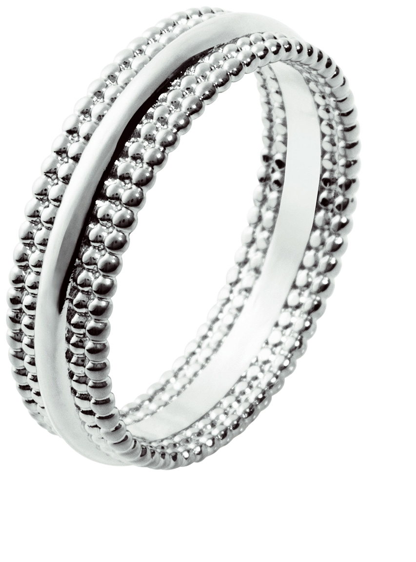 Lykken Casuals metallihelmi hopeasormus 5,5 mm