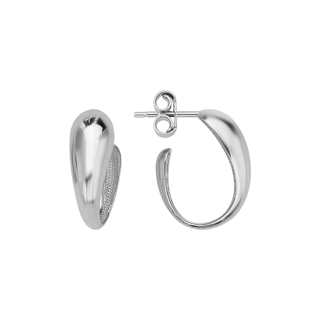 Lykken Casuals kreolikorvarenkaat hopea 16 mm