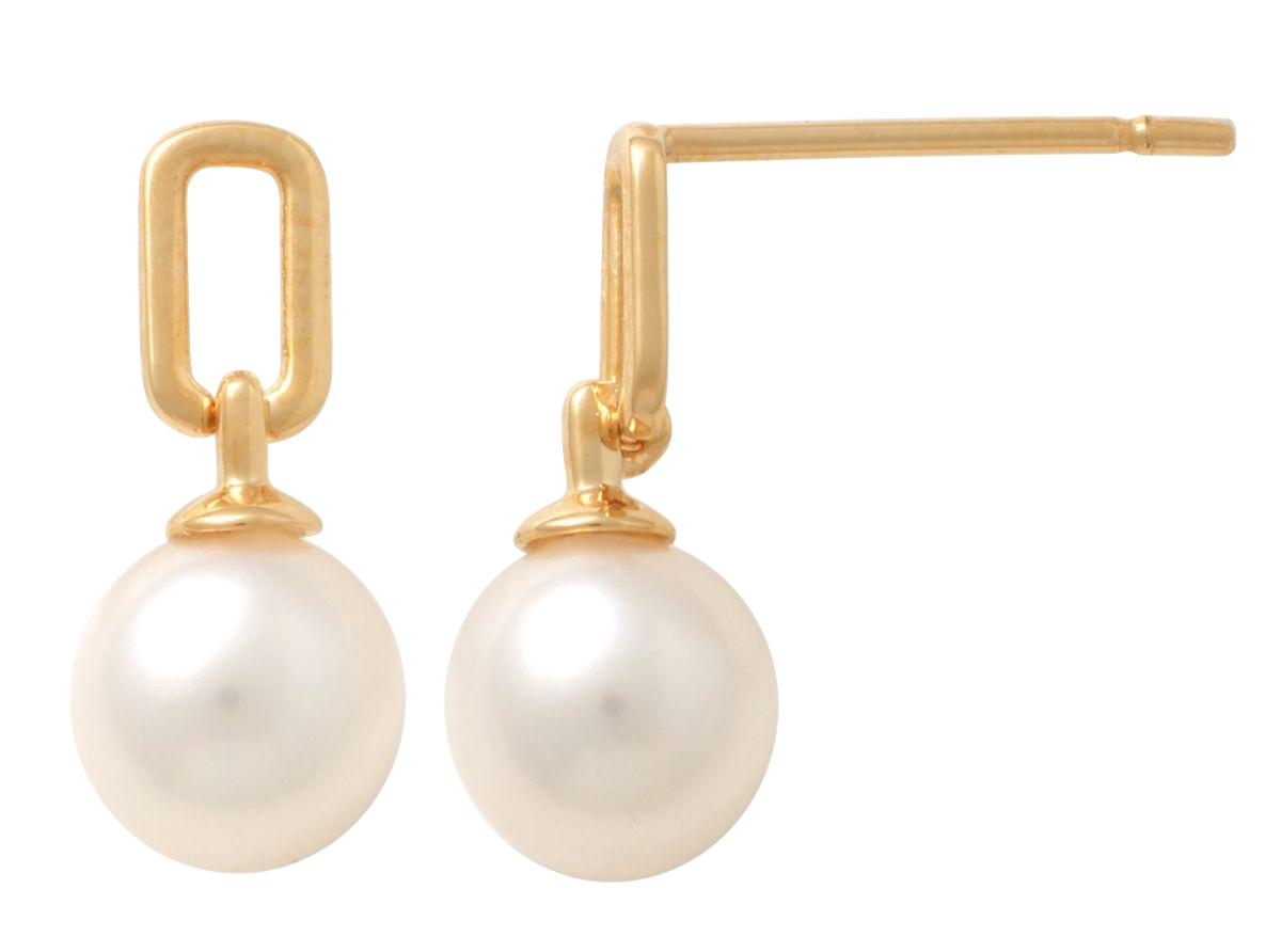 Lykken Pearls 9K karabiini helmikultakorvakorut