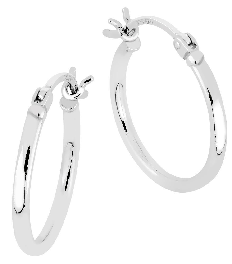 Lykken Casuals korvarenkaat hopea 30 x 2 mm