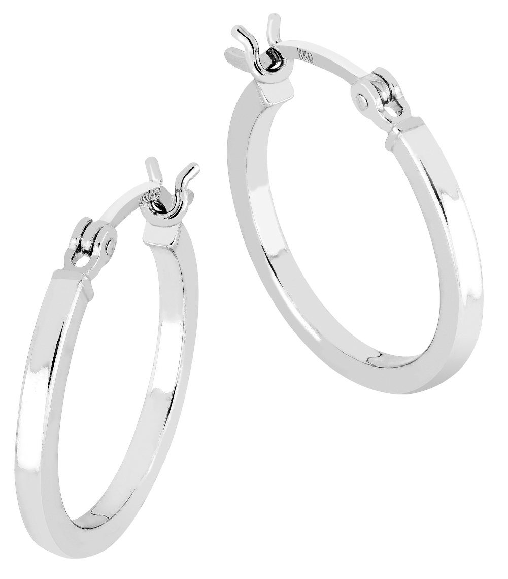 Lykken Casuals hopeiset korvakorut 20 x 2 mm