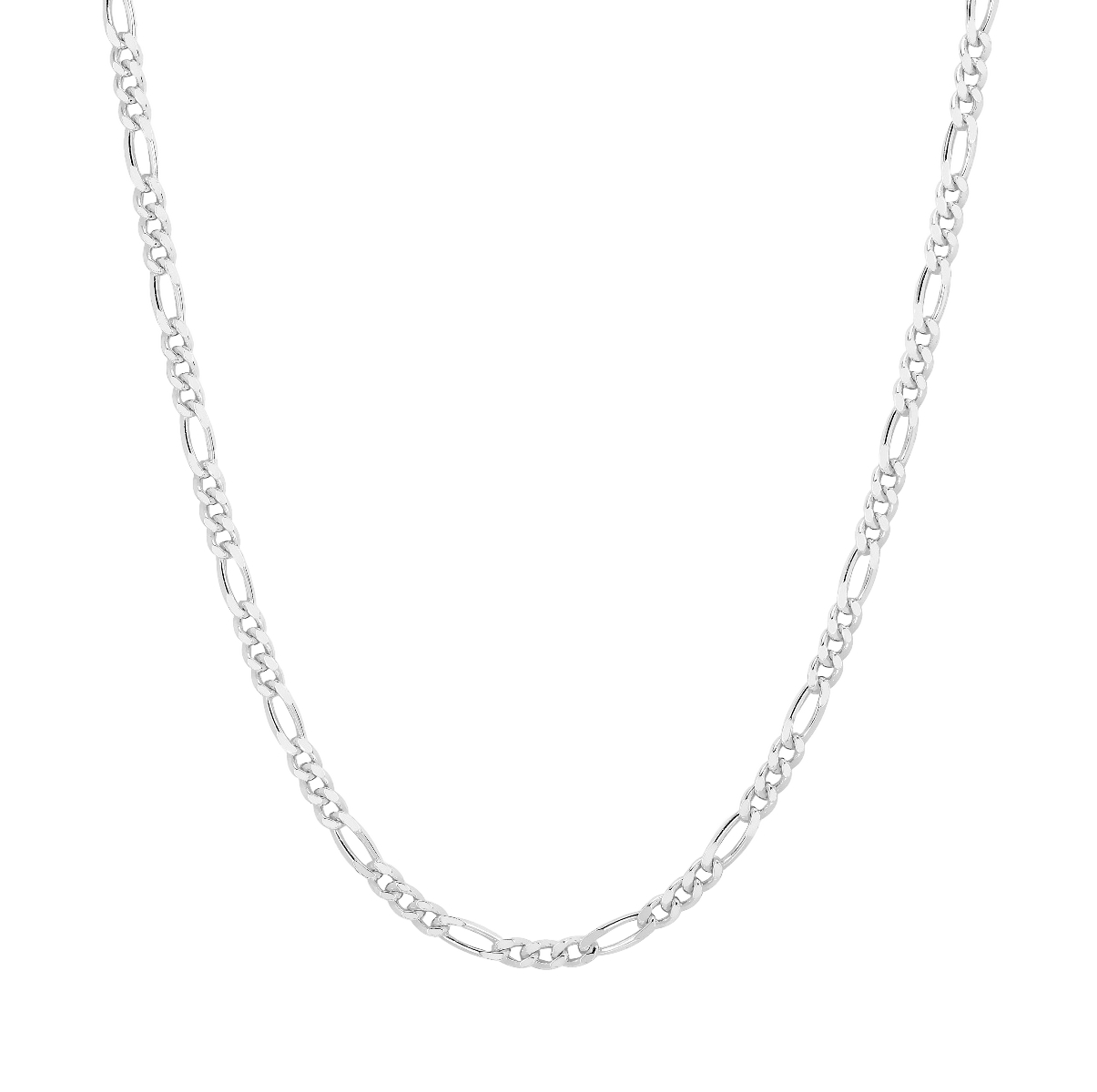 Lykken Basics hopeinen figaro kaulaketju 2,8 mm