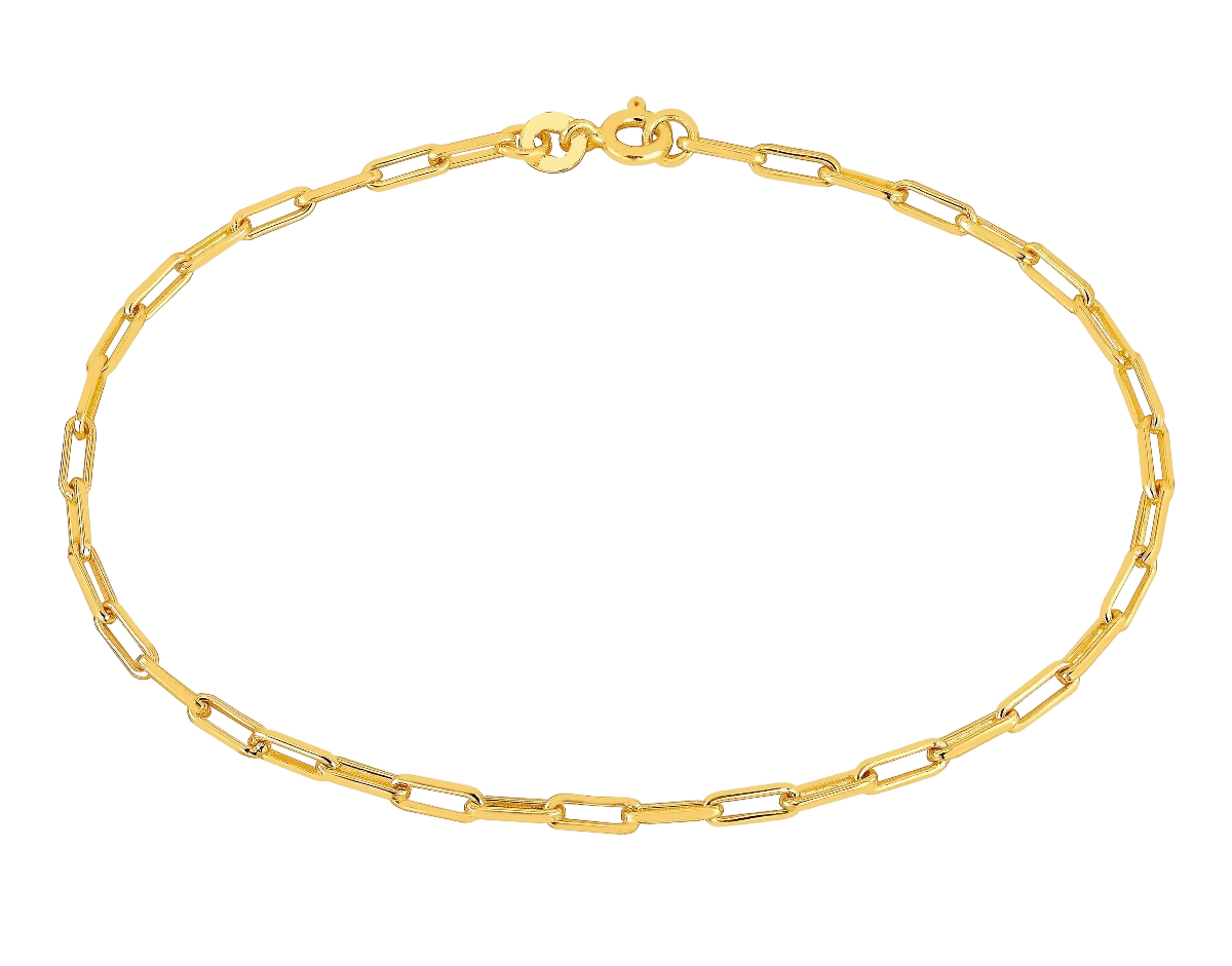 Lykken Basics hopeinen kullattu boyfriend ranneketju 2,8 mm