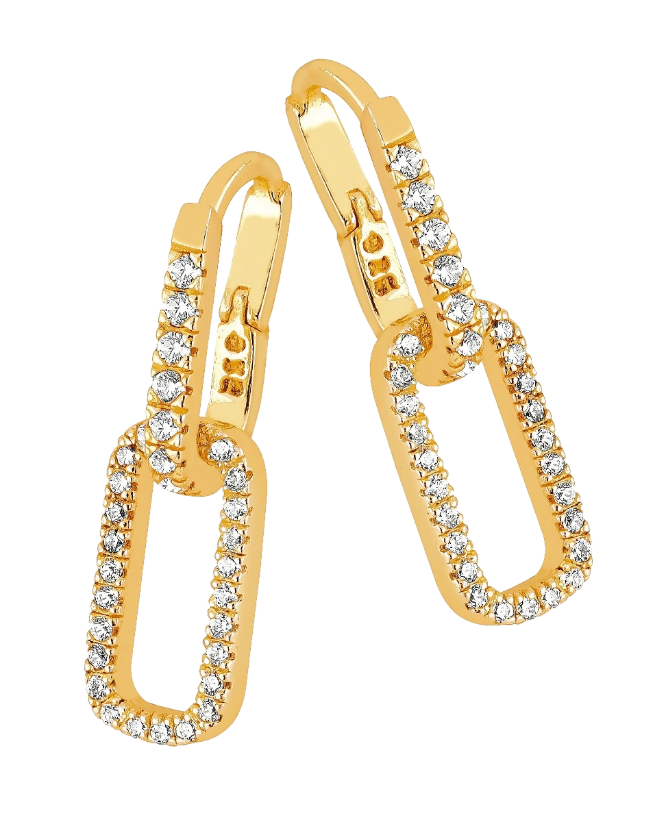 Lykken Casuals kullatut carabiner ovaalit korvakorut