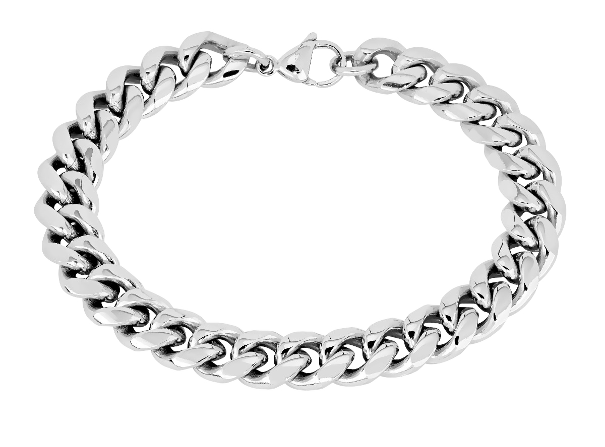 Lykken Strong hopeanvärinen panssariranneketju 10 mm teräs