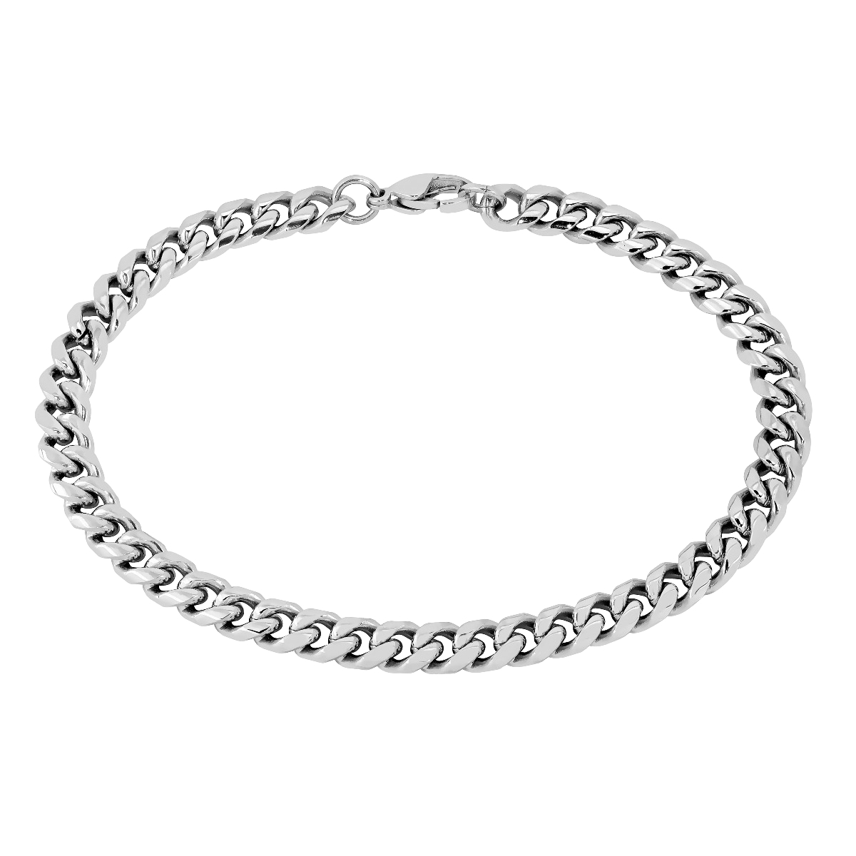 Lykken Strong panssariranneketju 6 mm hopeanvärinen