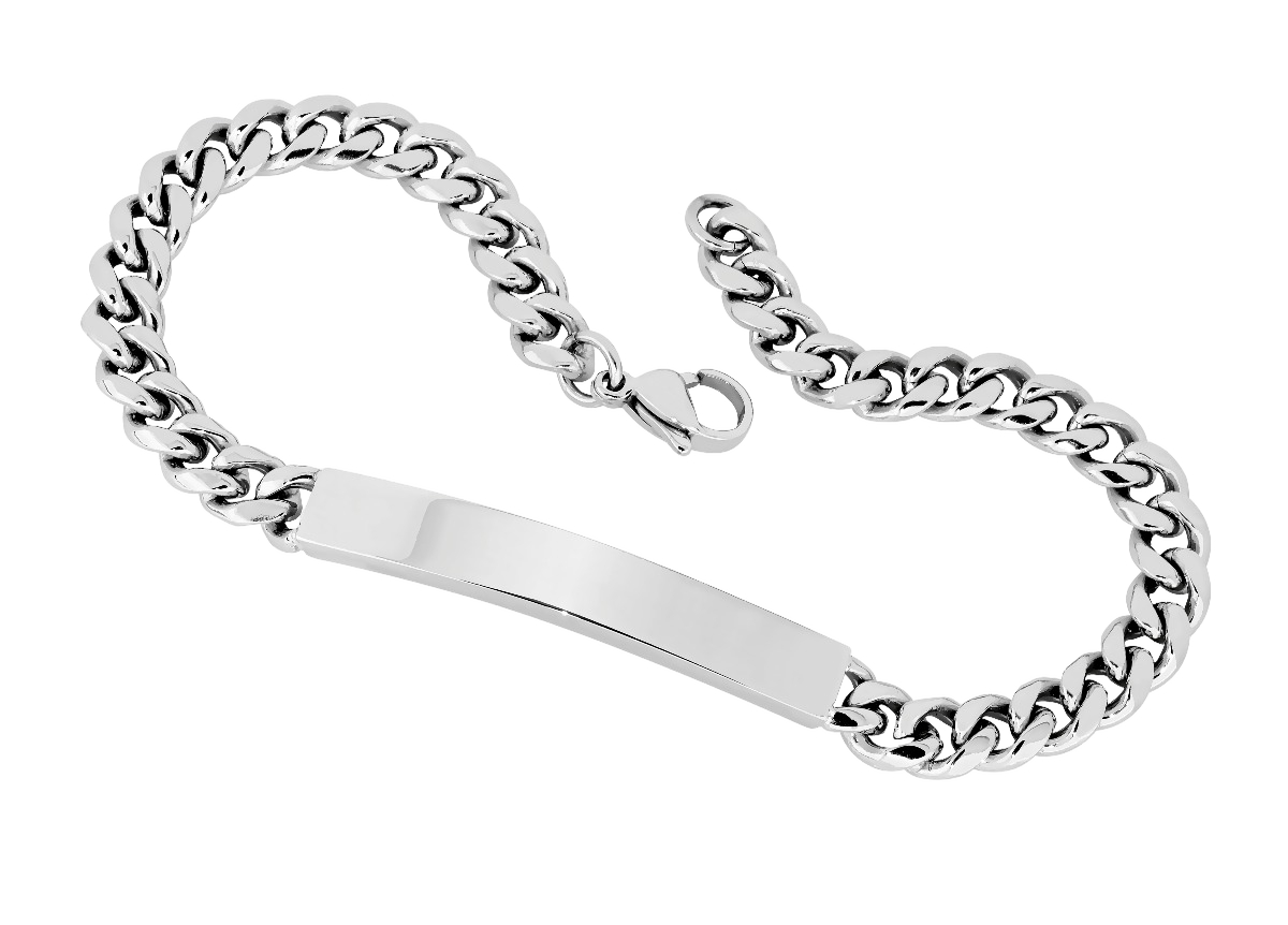 Lykken Strong panssarilaattaranneketju 6 mm hopeanvärinen