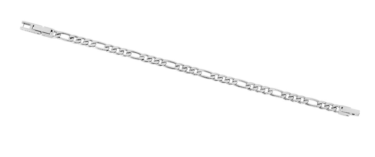 Lykken Strong figaro rannekoru teräs 20.5 cm