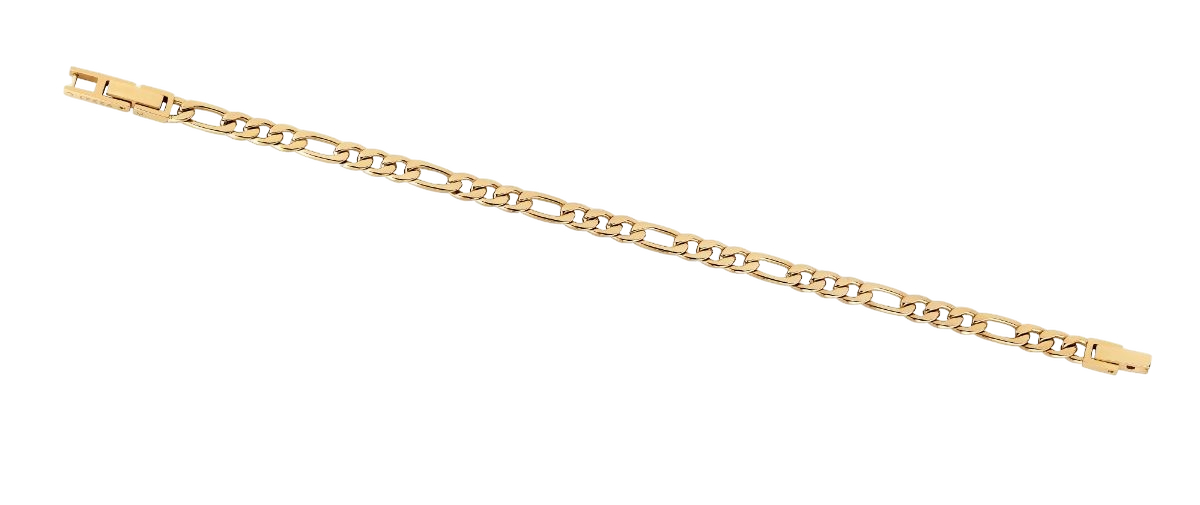 Lykken Strong figaro rannekoru teräs kullanvärinen 20.5 cm