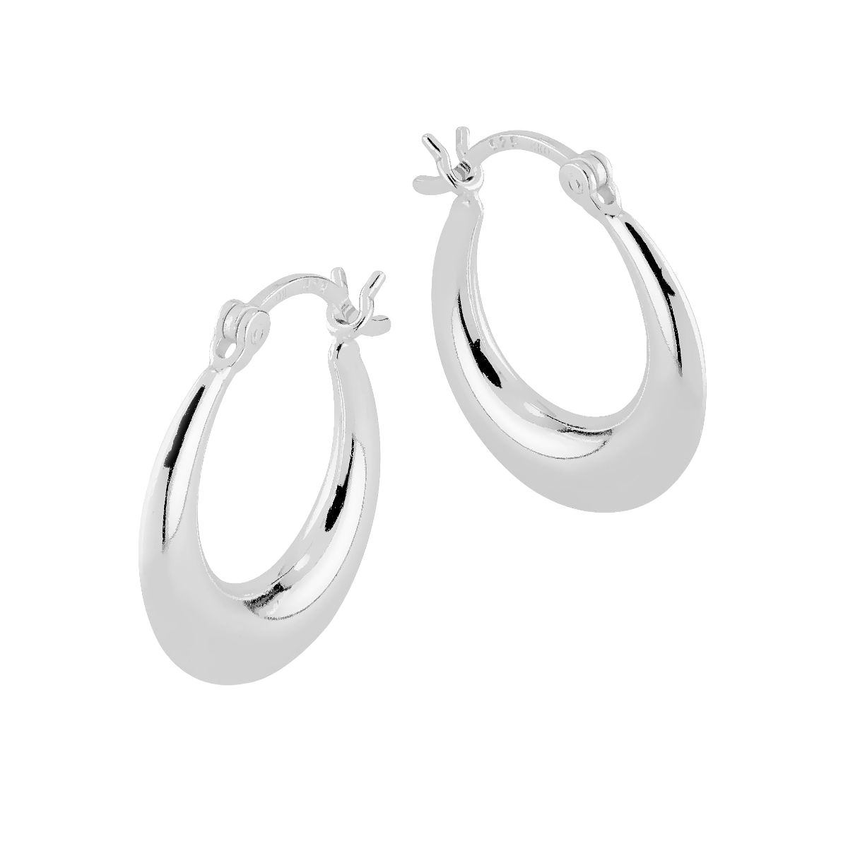 Lykken Casuals chunky hopeakorvarenkaat 19 mm