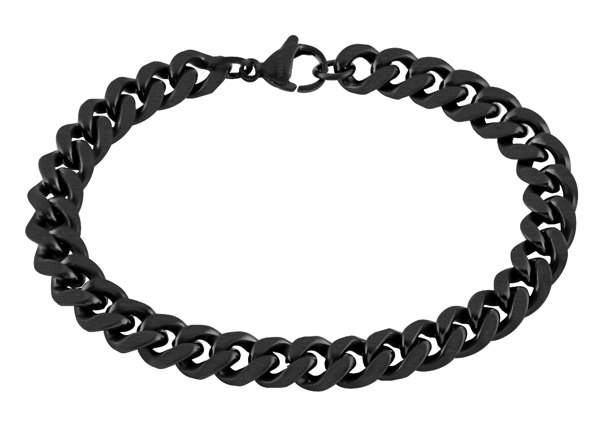 Lykken Strong teräs panssariranneketju 8 mm mattamusta