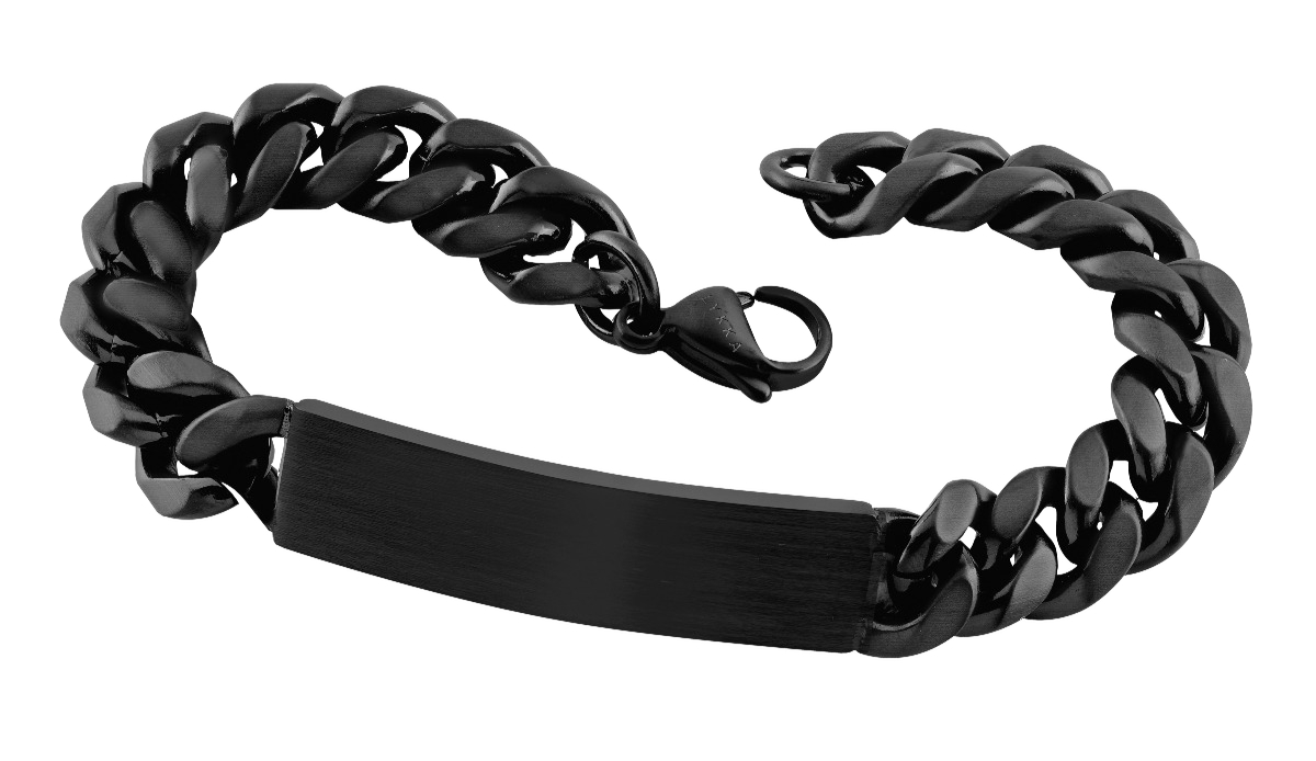 Lykken Strong teräs panssariranneketju 10 mm laatalla mattamusta