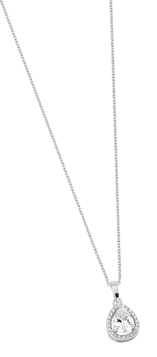 Lykken Casuals halo pisara hopeakaulakoru 42+3 cm