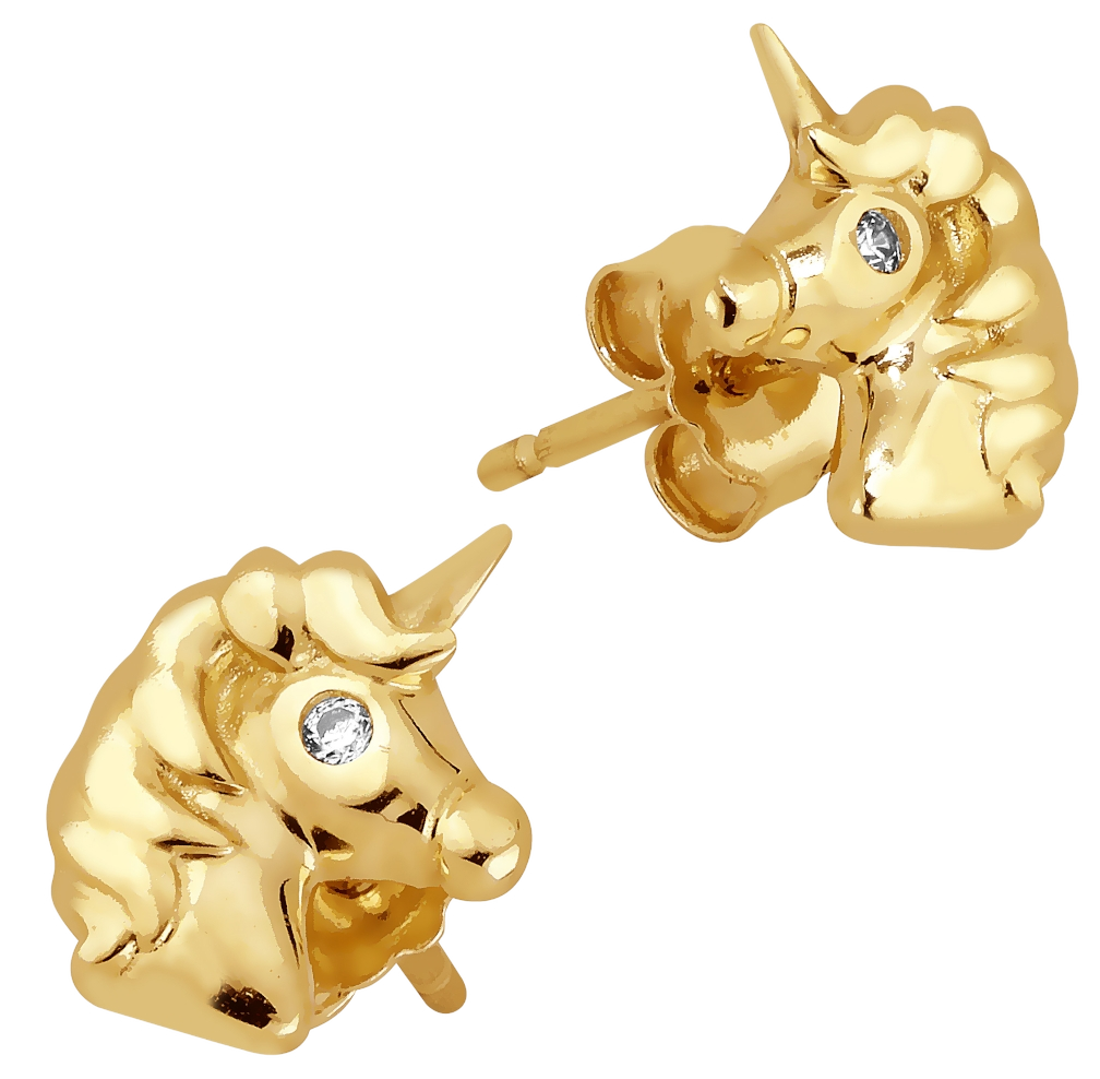Lykken Symbols kultakorvakorut hevonen