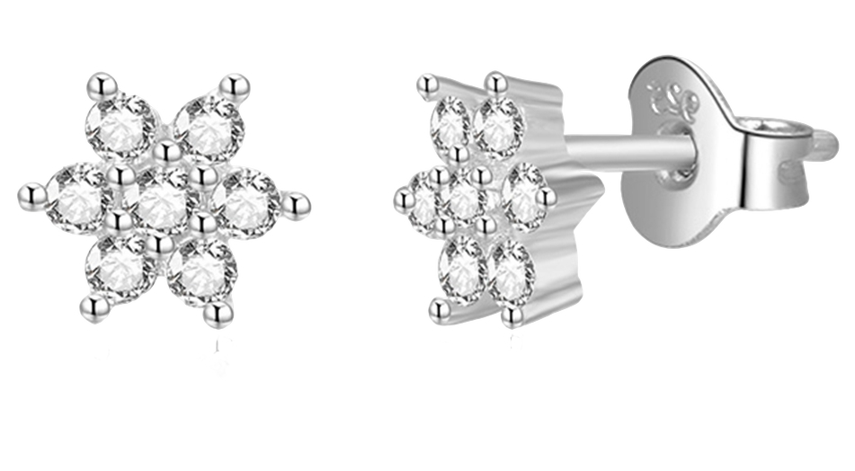 Lykken Symbols hopeakorvakorut kukka