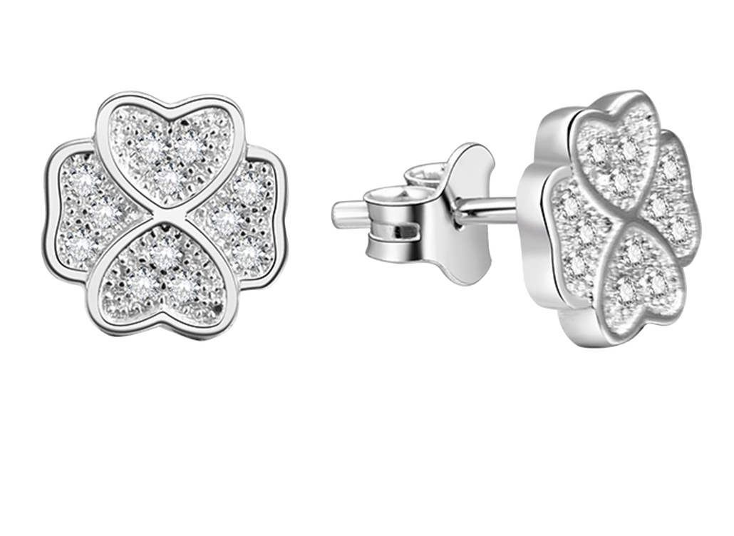 Lykken Symbols hopeakorvakorut kukka 8 mm