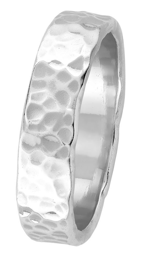 Lykken Casuals hopeasormus 5 mm