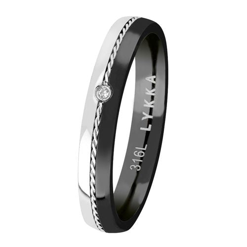 Lykka Strong yksikivinen terässormus