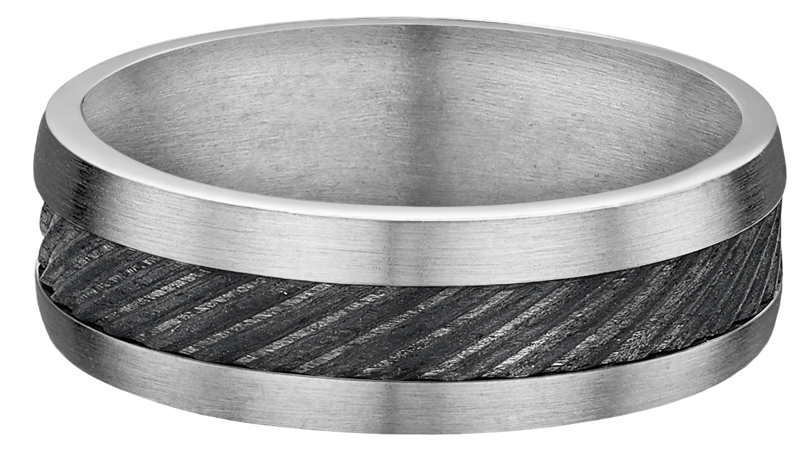 Lykken Strong hiilikuitutitaanisormus 7 mm