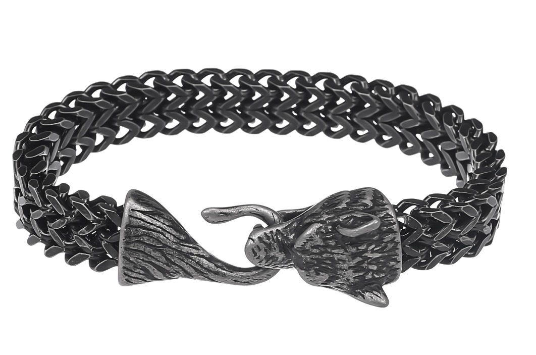 Lykken Viking Fenrir teräsrannekoru 12 mm