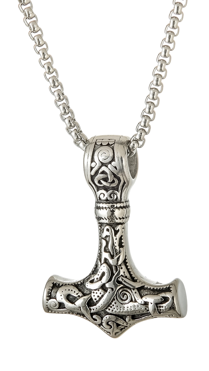 Lykken Viking Mjölnir Thorin Vasara 60 cm kaulakoru 4.3 x 3 cm