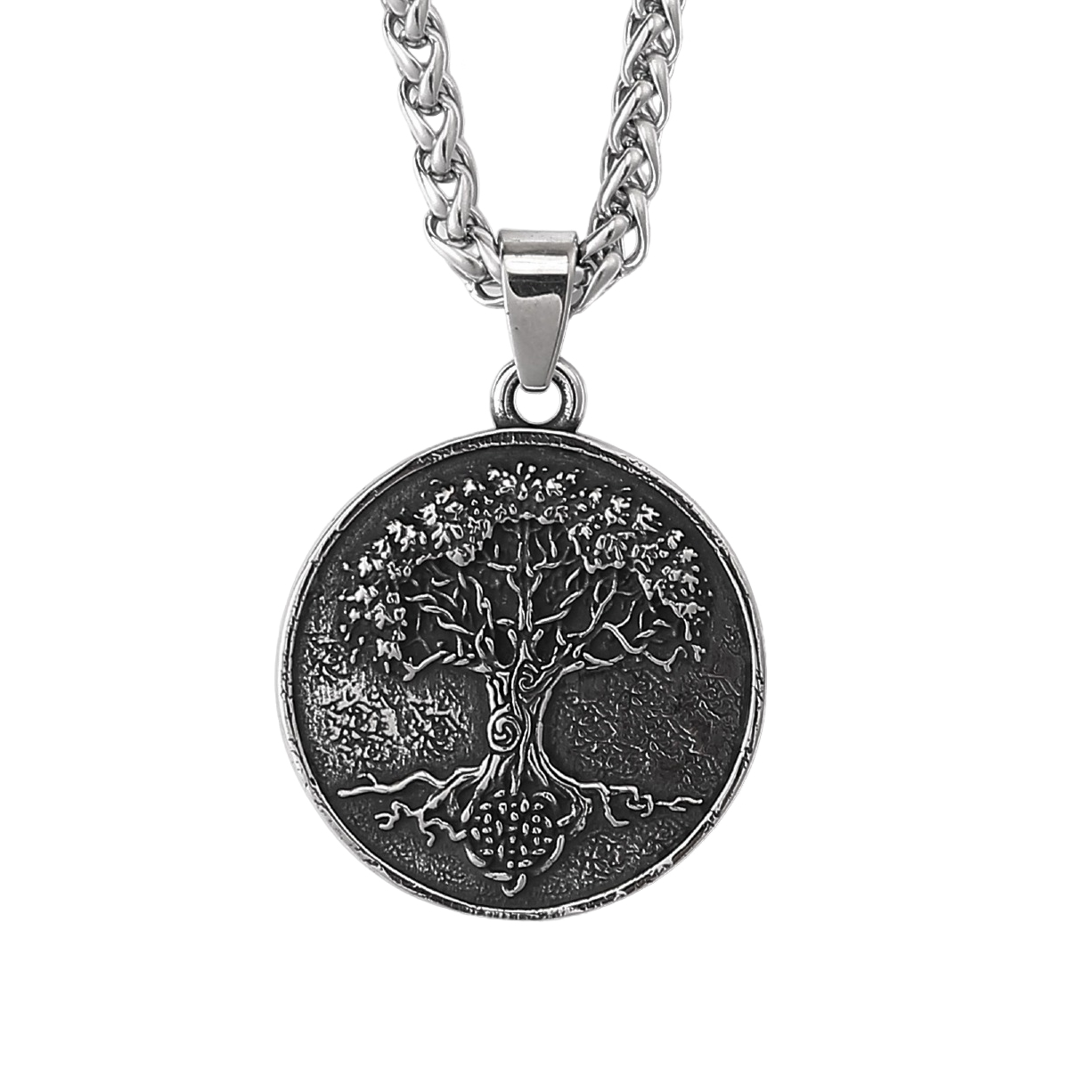 Lykken Viking Yggdrasil Tree of life teräskaulakoru 60 cm