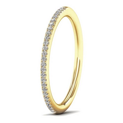 Lykka Elegance rivitimanttisormus kulta 0,08 ct