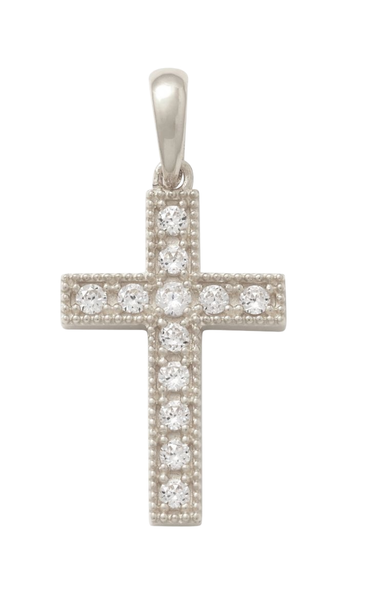 Lykken Crosses 9K valkokulta ristiriipus