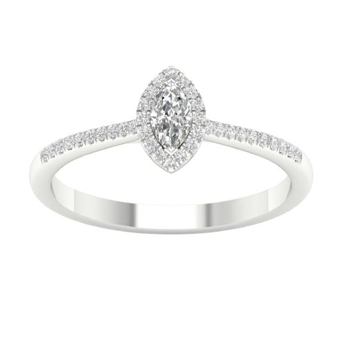 Lykka Elegance markiisi cathedral sivukivellinen timanttisormus