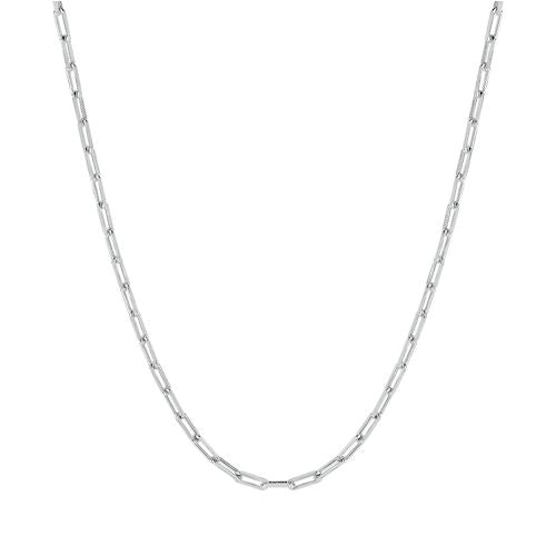 Lykka Basics hopeinen boyfriend kaulaketju 2,8 mm