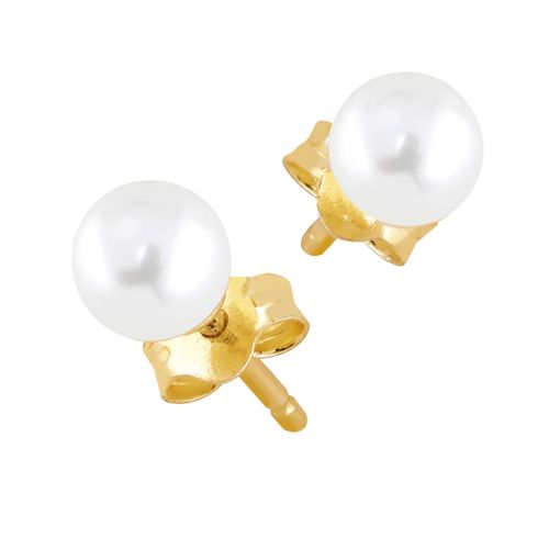 Lykka Pearls helmikorvakorut kullattu