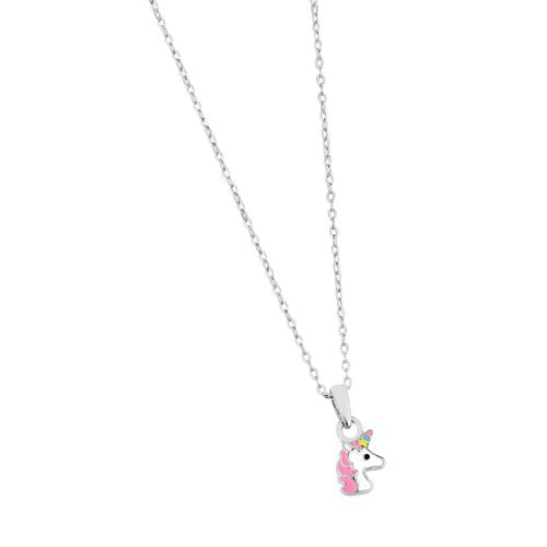 Lykka Symbols Yksisarvinen kaulakoru hopea