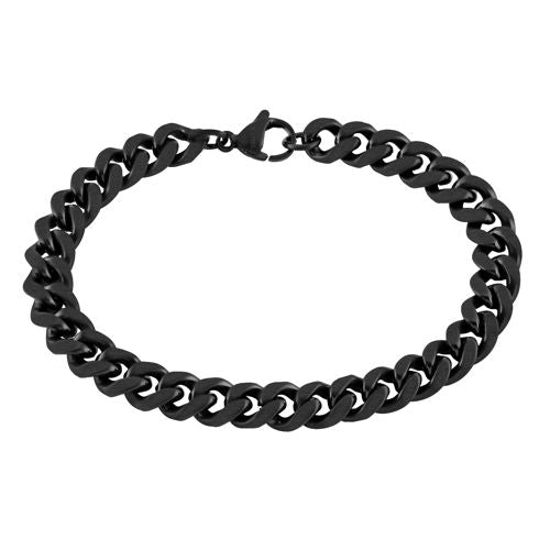 Lykka Strong teräs panssariranneketju 8 mm mattamusta