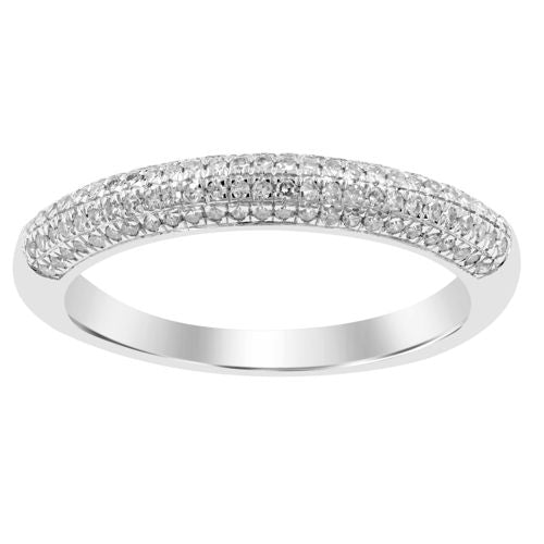 Lykka Elegance kolmirivitimanttisormus valkokulta 0,32 ct