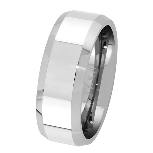 Lykka Strong sileä tungsten flakkasormus 8 mm